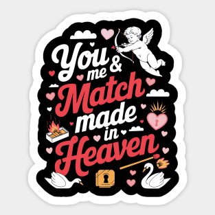 Perfect Match for Couples Sticker